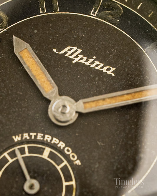 Alpina 1930s Borgel Case – Gilt Singer Dial – Cal. 586
