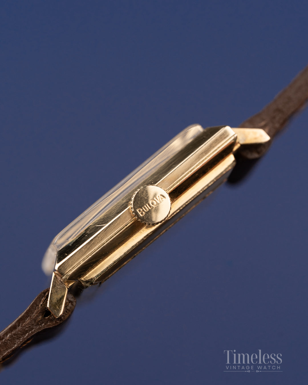 Bulova Vintage ’60 Gold Filled 10K – Tank, Linen Dial