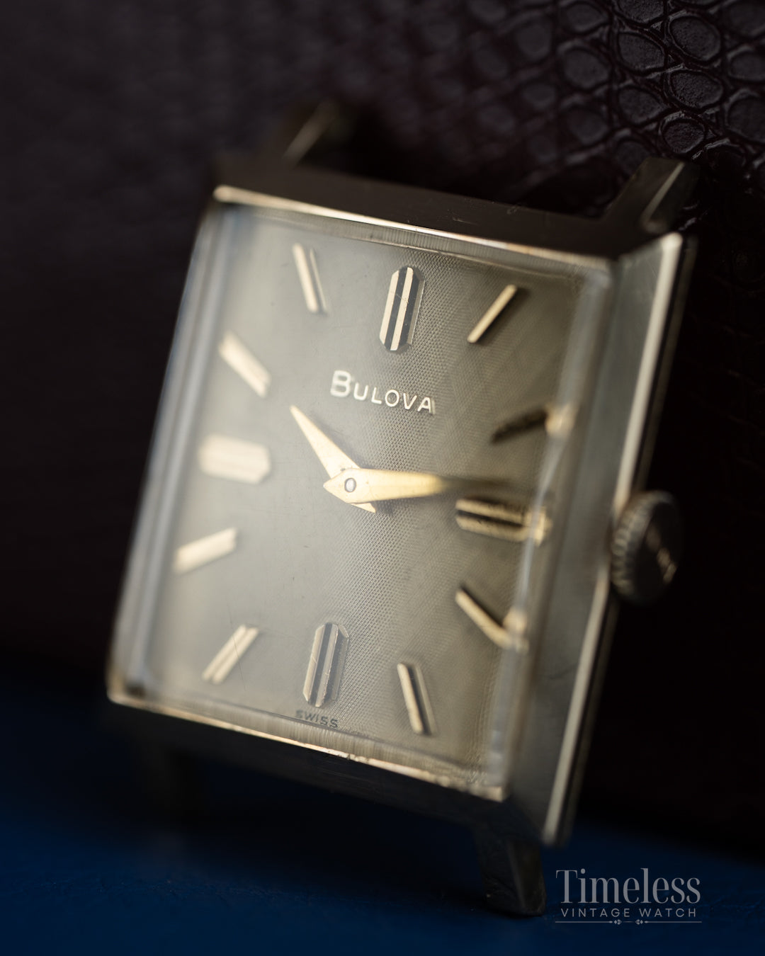 Bulova Vintage ’60 Gold Filled 10K – Tank, Linen Dial
