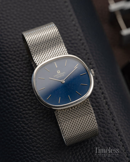 Universal Genève Ellipse, Blu Dial, Ultra Thin Ref. 842125, Cal.1-42, ‘70