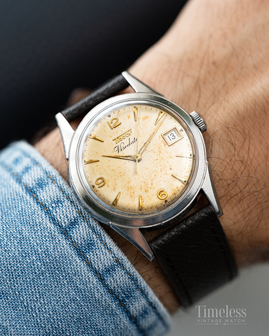 Tissot Visodate,Tropical Dial Cal 27B Ref. 6606-1,  50’s.
