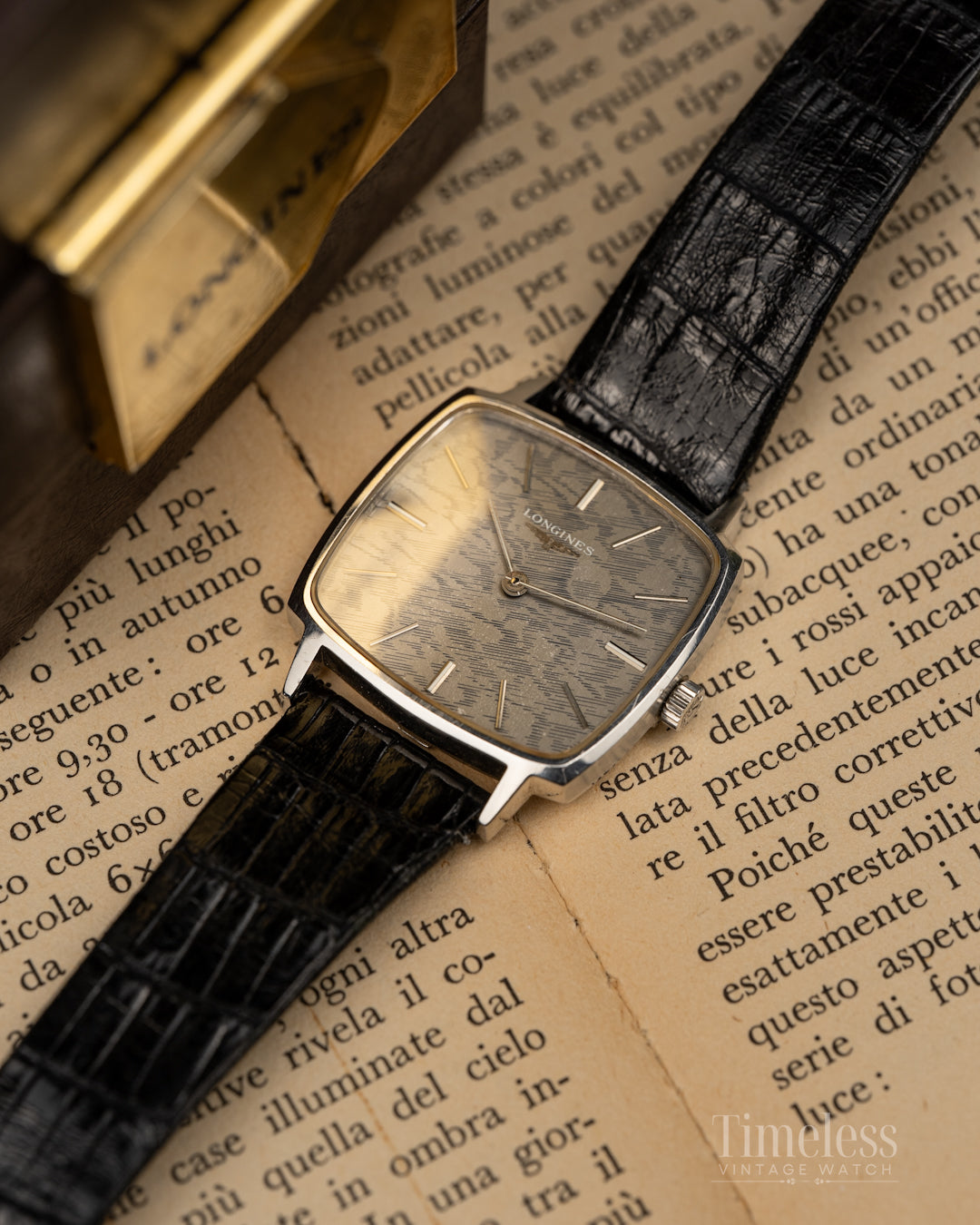 Longines Tonneau Ref. 4142 Camuflage Cal. L847.4 Full Box