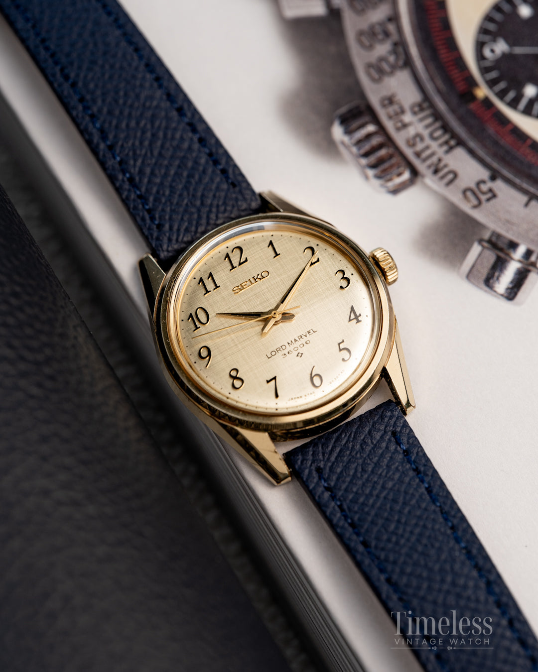 Seiko Lord Marvel 36000 Hi-Beat Ref. 5740C 8000 Gold plated - Arabic Dial