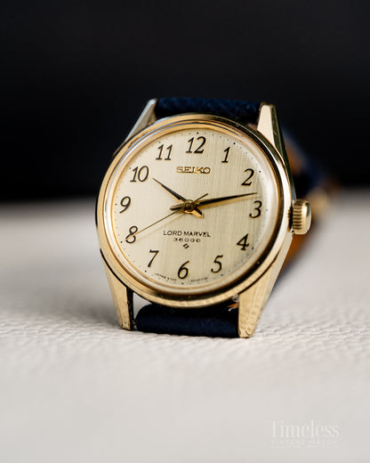 Seiko Lord Marvel 36000 Hi-Beat Ref. 5740C 8000 Gold plated - Arabic Dial