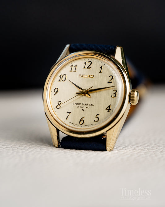 Seiko Lord Marvel 36000 Hi-Beat Ref. 5740C 8000 Gold plated - Arabic Dial