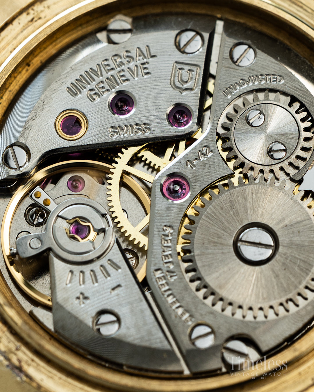 Universal Genève Ultra Thin Gold plated - Ref. 542101 Cal.1-42