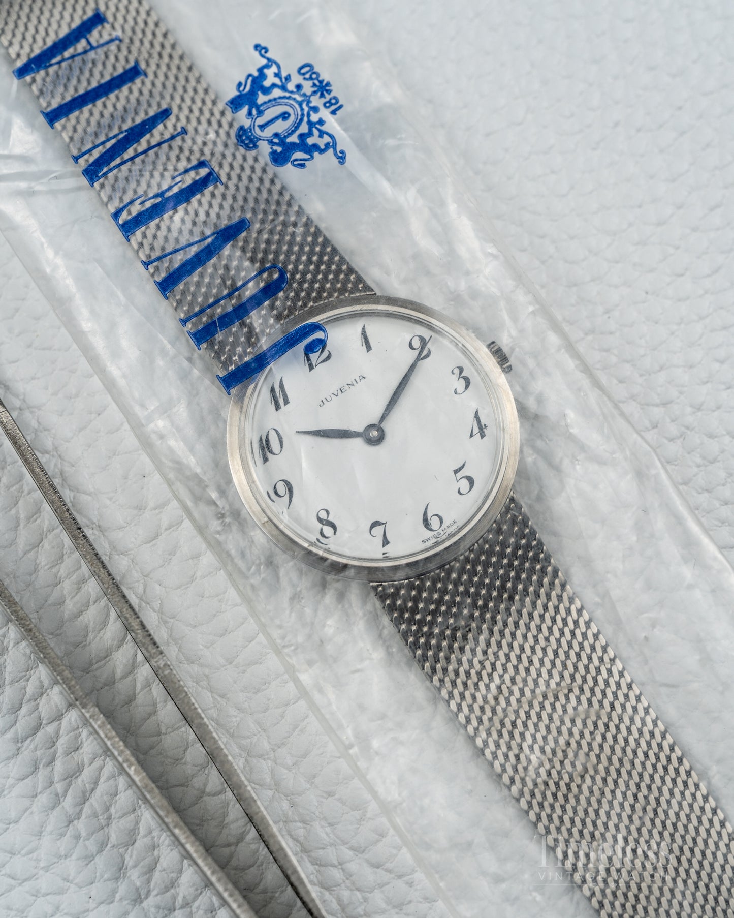 Juvenia Vintage Watch NOS ‘70s  Stainless Steel Manual Wind Cal.1105