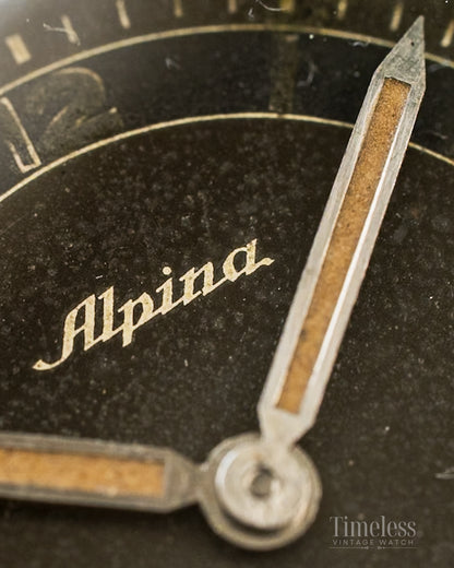 Alpina 1930s Borgel Case – Gilt Singer Dial – Cal. 586