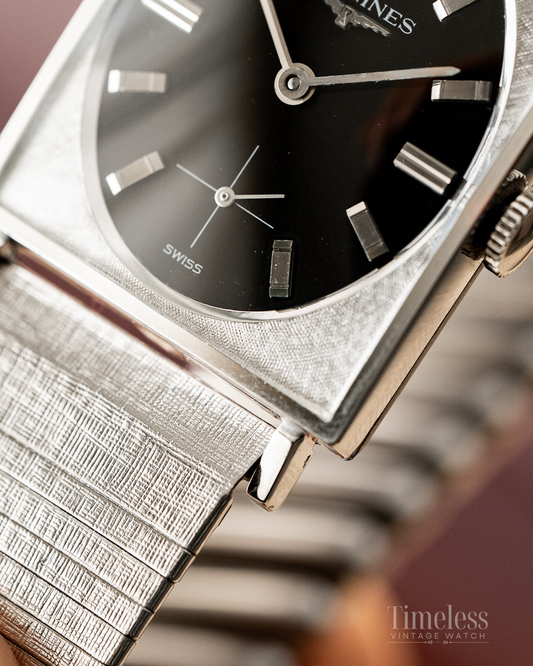 Longines Tank Black Dial Ref. 1137-370 - 10K Gold Filled