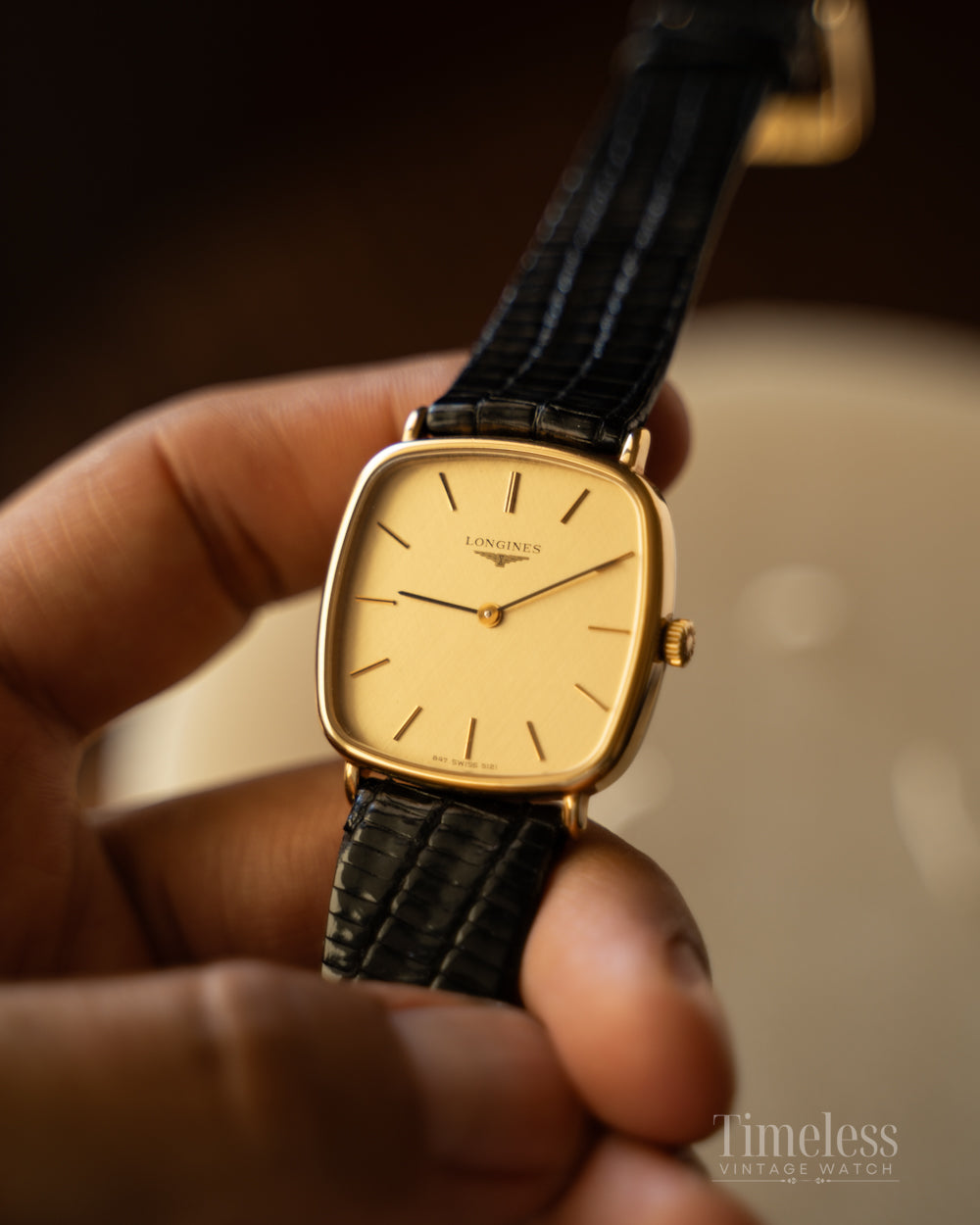 Longines Linen Gold Dial 5121-2-847