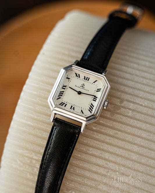 Baume & Mercier Tank Vintage in Argento
