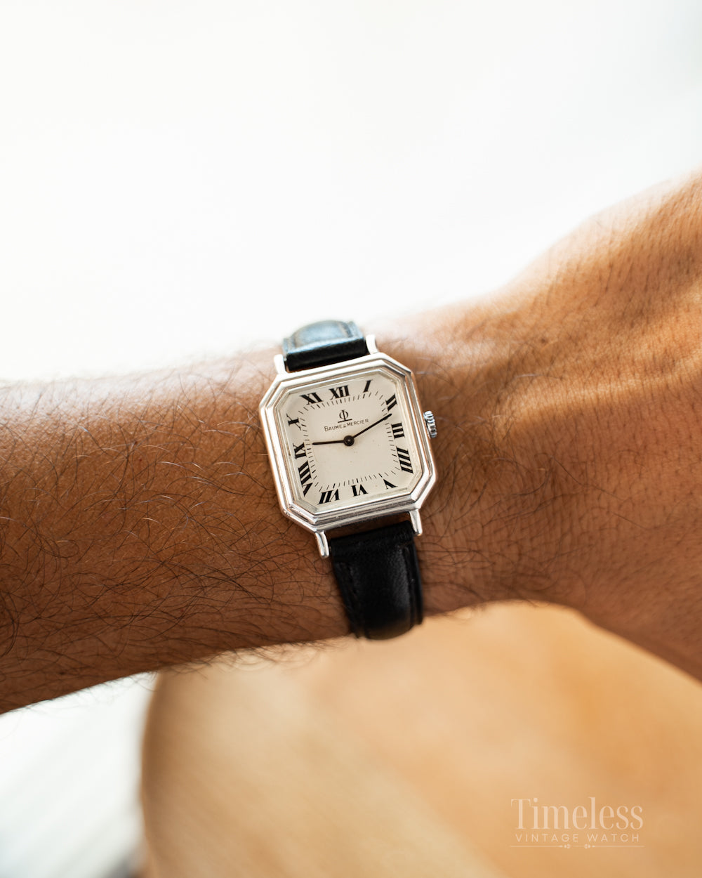 Baume & Mercier Tank Vintage in Argento